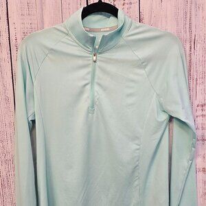 Women's 1/4 zip long-sleeve golf shirt UPF 50 NWT